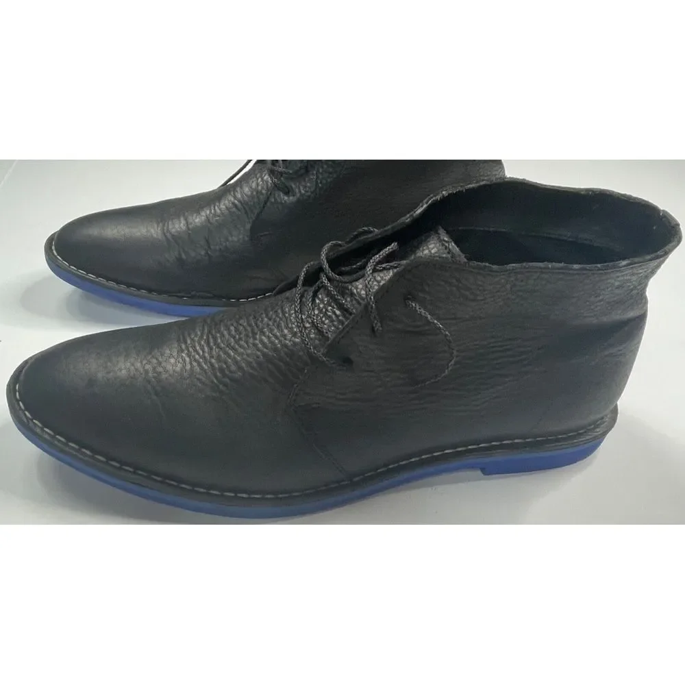 Cole Haan Paul Eva Chukka II Men s Black Tumbled‎ Blue Bottoms Size 13M